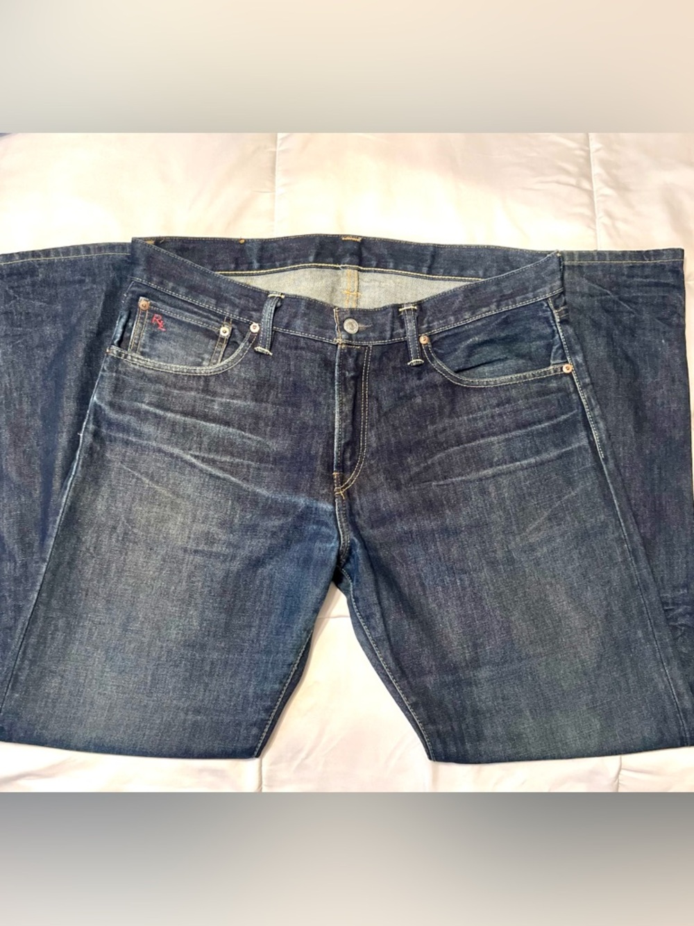Polo Ralph Lauren Classic Fit 867 Men's Dark Indigo 100% Cotton Jeans-Size 34x30